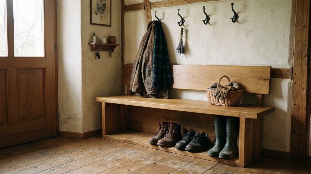 Garderobe aus Holz Ideen